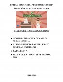 LA DEMOCRACIA COMO IGUALDAD