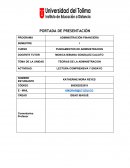 TEORIAS DE LA ADMINISTRACION