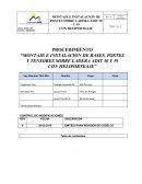 PROCEDIMIENTO “MONTAJE E INSTALACION DE BASES, POSTES Y TENSORES SOBRE LADERA ADIT 50 Y 59 CON HELIPORTEAJE”