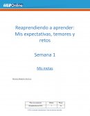 Reaprendiendo a aprender: Mis expectativas, temores y retos
