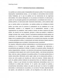 PARTIDOS POLÍTICOS Y DEMOCRACIA. Página 1