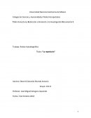 Relato Autobiográfico Título: “La repetición”