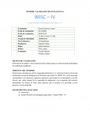 Informe Prueba Wisc-IV