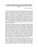 EL OLVIDO COMO FUERZA ACTIVA EN EL CASO DE LOS HABITANTES DE ALCAHAZ EN LA OBRA ¡OTRA MALDITA NOVELA SOBRE LA GUERRA CIVIL!