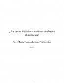 ¿Por qué es importante mantener una buena alimentación?
