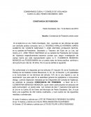 Constancia de Posesión predio solar
