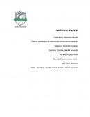 Estrategia de intervención en la educación especial