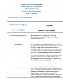 Tema de investigación Violencia contra la mujer