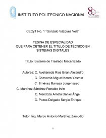 Sistema de Translado Mecanizado. Página 1