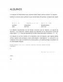 Alquinos contienen enlaces triples carbono-carbono