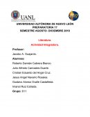 Actividad integradora Literatura Etapa 1