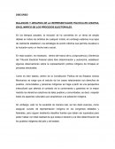 BALANCES Y DESAFIOS DE LA REPRESENTACION POLITICA EN CHIAPAS, EN EL MARCO DE LOS PROCESOS ELECTORALES
