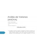 Analisis de Varianza ANOVA