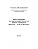SISTEMA DE GESTIÓN INTEGRADO CALIDAD, AMBIENTAL Y SEGURIDAD Y SALUD EN EL TRABAJO