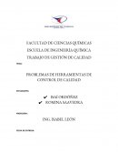 PROBLEMAS DE HERRAMIENTAS DE CONTROL DE CALIDAD