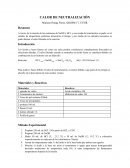 CALOR DE NEUTRALIZACIÓN Resumen