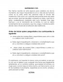 PAUTAS PARA UN MATRIMONIO CIVIL