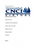 Actividad: proyecto modular. Fundamentos de las matemáticas