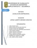LEGISLACION EMPRESARIAL PROYECTO