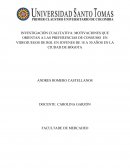 INVESTIGACIÓN CUALITATIVA: MOTIVACIONES QUE ORIENTAN A LAS PREFERENCIAS DE CONSUMO EN VIDEOJUEGOS DE ROL EN JOVENES DE 18 A 30 AÑOS EN LA CIUDAD DE BOGOTA