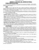 UNIDAD 2: HISTORIA DEL DERECHO PENAL