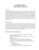 Propuesta para Modulo I. “Violencia familiar y adicciones”