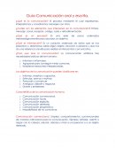 Guía Comunicación oral y escrita
