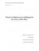 Herencia Indígena en la subdelegación de Arica, (1900-1902)