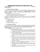Planteamiento Financiero de la Empresa. Finanzas Corporativas