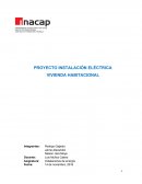 PROYECTO INSTALACIÓN ELÉCTRICA VIVIENDA HABITACIONAL