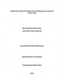 Análisis Del ambiente dinámico del marketing para la empresa Arturo Calle