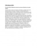 Primeros filósofos de la edad antigua