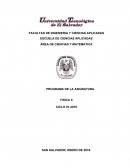 PROGRAMA DE LA ASIGNATURA FISICA II