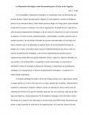 La Planeación Estratégica como Herramienta para el Éxito en los Negocios