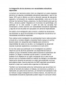 La integración de los alumnos con necesidades educativas especiales