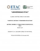 DINÁMICA Y CONDUCCIÓN DE GRUPOS EN EL AULA