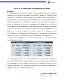 Técnicas de elaboración del presupuesto de capital