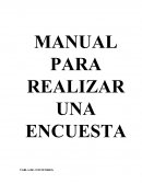 Manual para realizar una encuesta