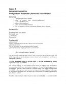 Pensamiento analítico Configuración de sentido y formas de conocimiento