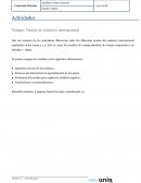 Trabajo: Teorías de comercio internacional