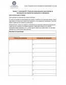 Definición de criterios e indicadores de evaluación