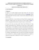 PERFIL DE INVESTIGACION PARA LA EXPORTACION DE UN PRODUCTO NUEVO