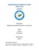 Tarea de lectura y escritura