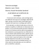 ¿Cuál debería ser la definición de Sociología?