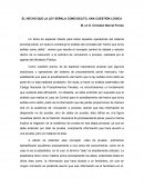 EL HECHO QUE LA LEY SEÑALA COMO DELITO, UNA CUESTIÓN LOGICA