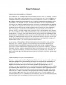 Profesión y profesionalismo
