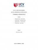ESCUELA PROFESIONAL DE PSICOLOGÍA “TEORIA COGNITIVA”