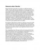 SINTESIS SOBRE MARTIN