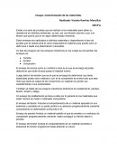 Caracterización de los materiales