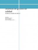 Sistemas de gestión de calidad. Auditoria y modelos de calidad